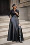 Women's High Waist Long Slit Leather Skirt