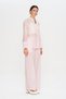 Women's Embroidery Pocket Detailed High Collar Transparent Shirt - 4