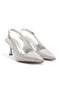 Women's Pointed Toe Open Back Heeled Shoes - 2