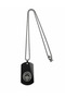 License-Provided New Season Logo Detail Steel Plate Necklace - 6