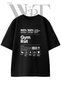 Gym Rat Design Printed Unisex Black Oversize T-Shirt