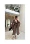Linen Embroidered Belted Long Kimono - 4