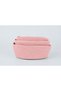 3-Piece Cotton Knitted Oval Basket Set Pink Decorative Organizer Basket - 5