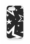iPhone 16E Compatible Black Mega Star Patterned Silicone Case - 2
