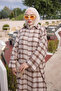Khaki Plaid Long Loose Tunic - 2