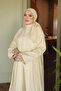 Yellow Shawl Detailed Tunic and Trousers Set - 3