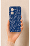 Redmi A5 Compatible Thin Leaf Branch Pattern Silicone Case