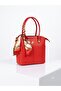 Leather-Look Multi-Compartment Hand and Shoulder Bag with Scarf Detail - 4