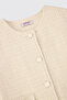 Girl's Ecru Jacket with Buttoned Pockets - 3