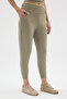 Women's High Waist Scuba Jogger Sweatpants - 4