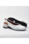 Women's Genuine Leather Slingback Heeled Tabi Ballet Flats - 3