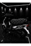 Kupon Black Patterned Motorcycle Seat Cover 1St Quality Lycra Combed Cotton Washable
