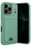 Aconcept iPhone 17 Pro Kelvin Silicone with Business Card Holder - (65104) Green