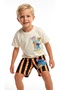 Boy's Summer Shorts Stylish Model Set Top and Bottom Set 100% Cotton Super Quality Flexible Fabric - 5