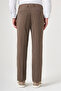 Brown Side Pocket Filafil Pattern Comfort Fit Flexible Trousers 1003260153 - 2