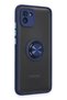 Aconcept Galaxy A03 Case Montreal Silicone Cover with Ring (144412) - Navy Blue - 2