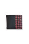 Guard Matte Black Red Hand Knitted Leather Men's Wallet