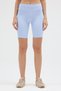 Women's High Waist Gathering Pocket Shorts Sports Leggings - 2