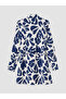Lcw Everyday Indigo Patterned Women's Shirt Tunic - 6