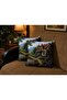 Landscape Patterned 4-Piece Decorative Throw Pillow Cover and Runner Set