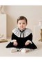 Girl's 6/18 Months Collar and Sleeve Lace Detailed Dress - 4