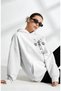 Fitness Gym Bodybuilding Athlete Back Printed Unisex Oversize Combed Cotton Hoodie - 2