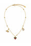 Anti-Tarnish Watermelon Bee Baguette Stone Charmed Steel Anklet - 2