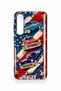 Samsung S25Fe Compatible American Chevrolet Patterned Silicone Case - 2