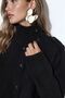 Viorna Ribbed Half Turtleneck Buttoned Cardigan - 4