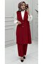 Sofia Vest Set Red - 2