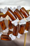 Dore Collection Imported Resin and Natural Stone Look Big Beaded Elastic Bracelet - 4