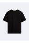 Crew Neck Basic Black T-Shirt - 4