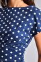Fitted Crew Neck Polka Dot Short Sleeve T-Shirt I2032Ax26Sp - 5