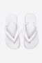 Women Brand Logo Slip On Flip Flop, White - 2