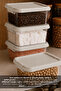 2 Pieces 1.8Lt Elora Organizer Box - Lockable Lid Kitchen Organizer Food Storage Container Beige - 2