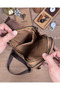 Genuine Leather Zippered Men's Crossbody Bag 2159 - 4