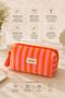 Makeup Bag Quilted Organizer - Travel Cosmetic Organizer Zippered Multi-Purpose Women's Bag 20X10X7 cm - 4