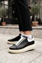 Black and White Casual Sneaker Unisex Sports Shoes - 2