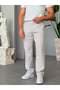 Single Pleated Fabric Pants - Stone - 3