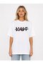 Unisex Women's Men's Huf Women's Hand Designed Front Printed Oversized Thick Fabric Relaxed Fit T-Shirt