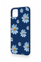 Realme C11 2021 Compatible Blue Daisy Patterned Silicone Case - 4