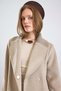 Exclusive Coat with Knitwear Detail on the Collar and Punto Stitching Taş 3172 - 6