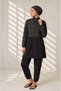 Beli Lace-Up Patterned Full Protection Hijab Swimsuit Set