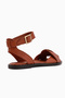 Juliette Genuine Leather Tan Women's Sandals - 4