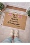It is forbidden to bring stress and happiness to this home door mat 70x45 digital printed non-slip pvc - 2
