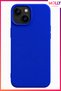 Cobalt Blue Liquid Inside Velvet Matte Silicone Case for iPhone 15 Plus