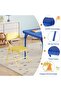 1 Box Foldable Kids Table and Chair Set with Wide Backrest, Space-Saving Foldable Design, Durable Construction, Comfortable Seating, and Easy Assembly - 7