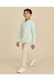 Boys Green Button Down Oxford Shirt - 5