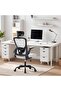 Office Computer Chair with Headrest, Mesh Home Office Chair with Adjustable Back Support & Armrest, High Ergonomic Rolling Work Chair for Study Bedroom,Office Chair, Conference Chair - 2