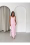 Women's Slit Detail Backless Long Lace Dress